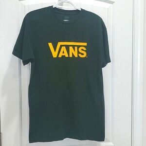 VANS Classic Green/ Yellow T-Shirt Medium